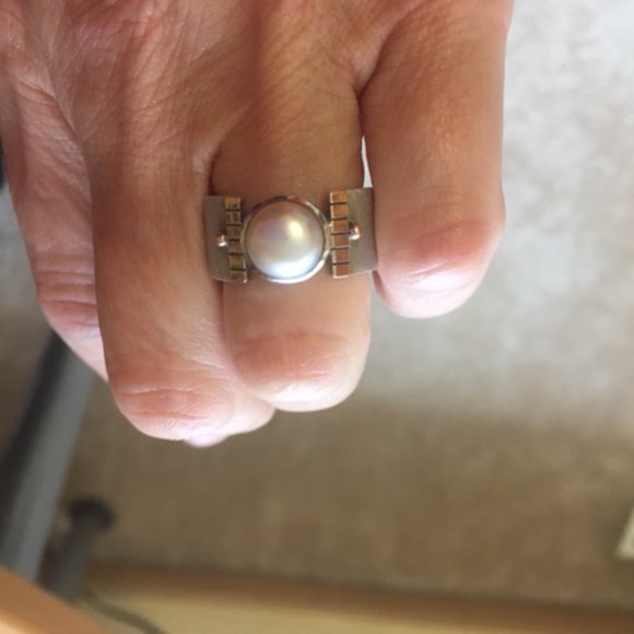 Stunning Silpada Cultured Pearl Ring - Picture 6 of 7